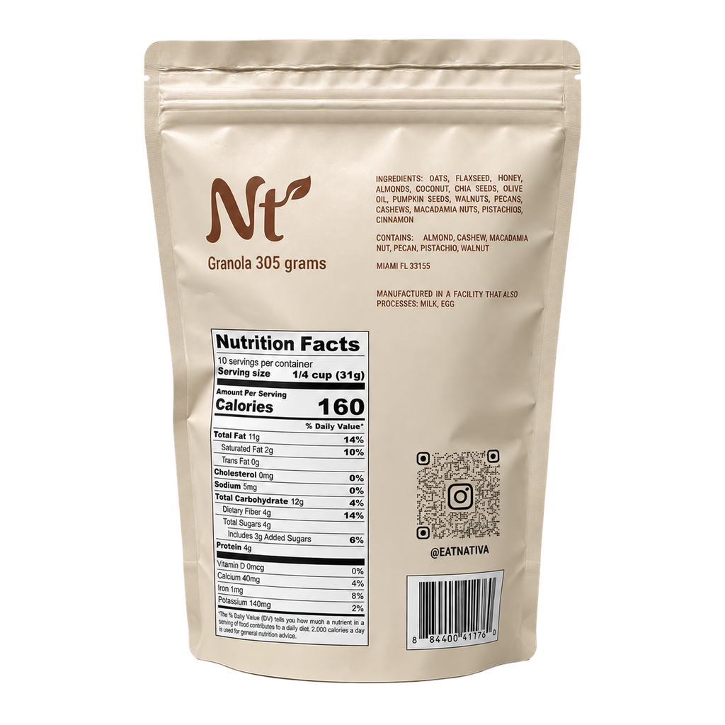 Nativa Cinnamon & Honey Granola – 305 g