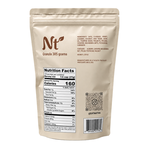 Nativa Cinnamon & Honey Granola - Pack of 2