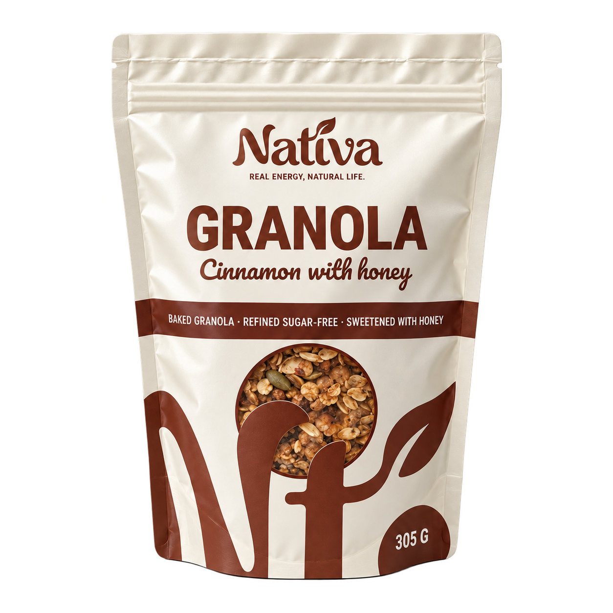 Nativa Cinnamon & Honey Granola – 305 g