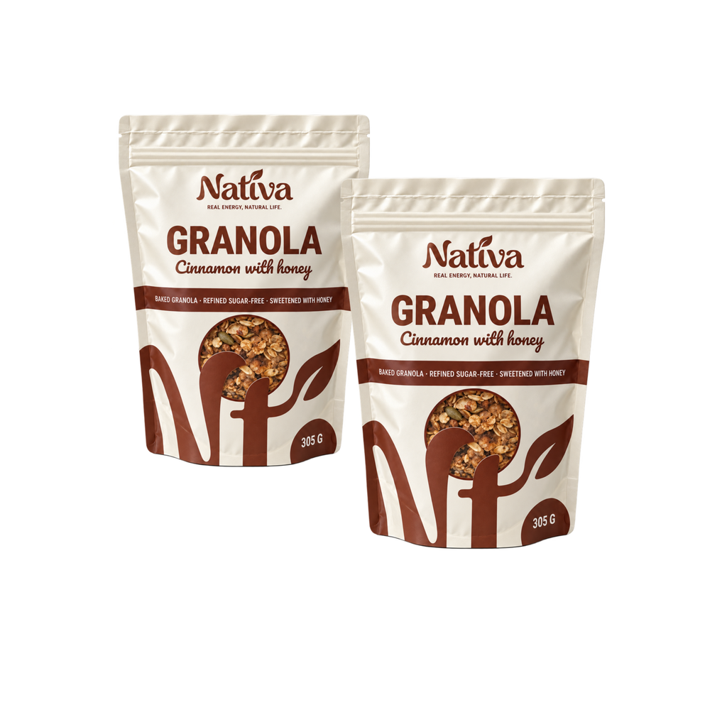 Nativa Cinnamon & Honey Granola - Pack of 2