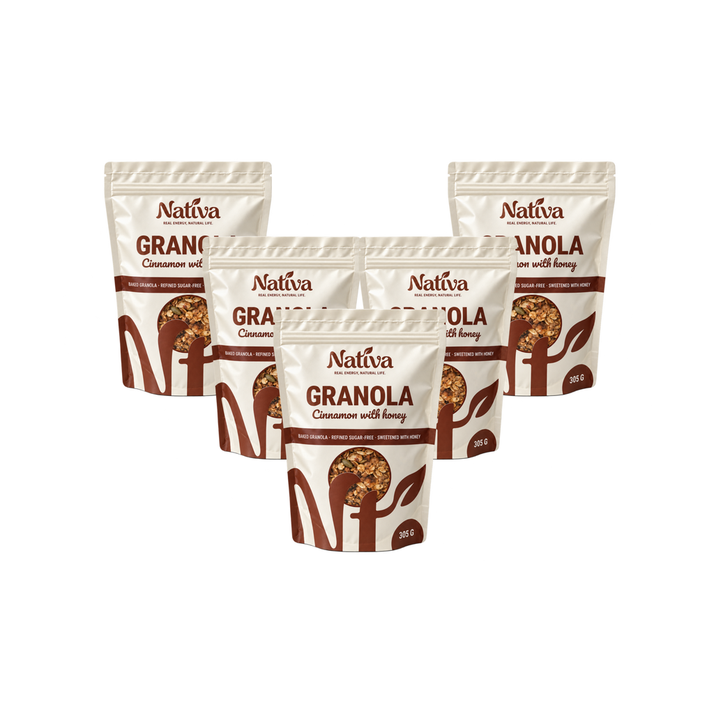 Nativa Cinnamon & Honey Granola - Pack of 5